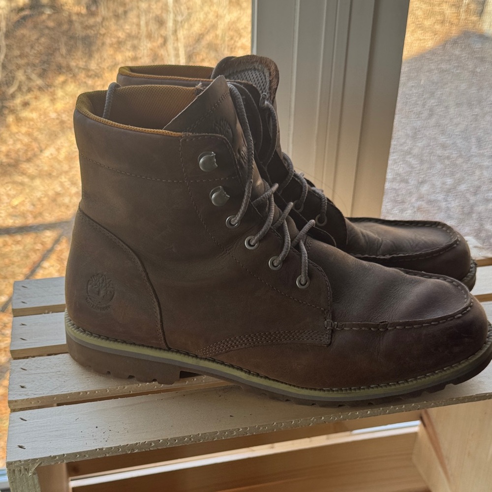 Timberland PRO Dark Brown Leather Boots - Picture 3 of 4